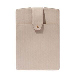 LINDSAY ALBANESE LAPTOP SLEEVE - LIMITED EDITION DAILY LAPTOP CLUTCH BEIGE NWT